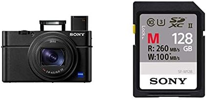 Sony RX100 VII | Advanced Premium Bridge Camera (1.0-Type Sensor, 24-200 mm F2.8-4.5 Zeiss Lens, Eye Tracking Autofocus for Human and Animal, 4K Movie Recording and Flip Screen)