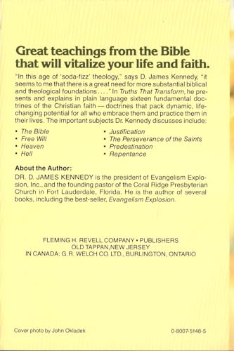 Truths That Transform: Christian Doctrines for ... 0800751485 Book Cover