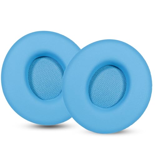 Repuestos para almohadillas de auriculares, compatibles con Beats Solo Pro, cuero proteico suave combinado con espuma viscoelástica de alta densidad, ACCIUK, 1 par (azul cielo) miniatura 2