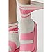 Fszsaa Fun Novelty Women's Striped Crew Socks, Retro Sporty Casual Cotton Socks