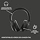 Urbanista Miami Over Ear Kopfhörer Bluetooth mit Active Noise Cancelling, Kopfhörer kabellos, 50 Std. Spielzeit, ANC True Wireless Headphones mit Mikrofon und Tragetasche, Mitternachtsschwarz
