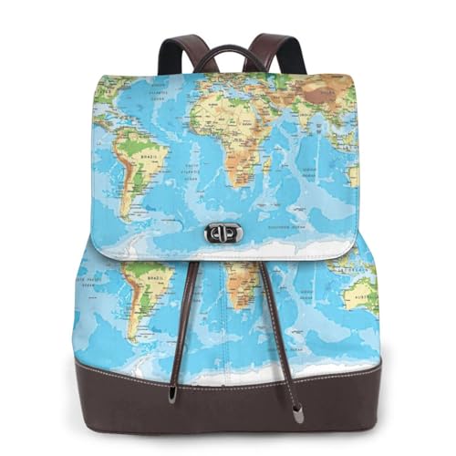 Sac à dos ordinateur portable en cuir contre les chocs pour voyage et campus noir