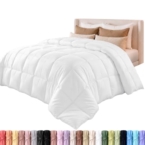Utopia Bedding Duvet Insert, Comforters Queen Size 88 x 88 Inches, White