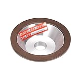 uxcell 4-Inch Flaring Cup Diamond Grinding Wheels Resin Bonded Abrasive Wheel for Carbide Metal 600 Grits 75%