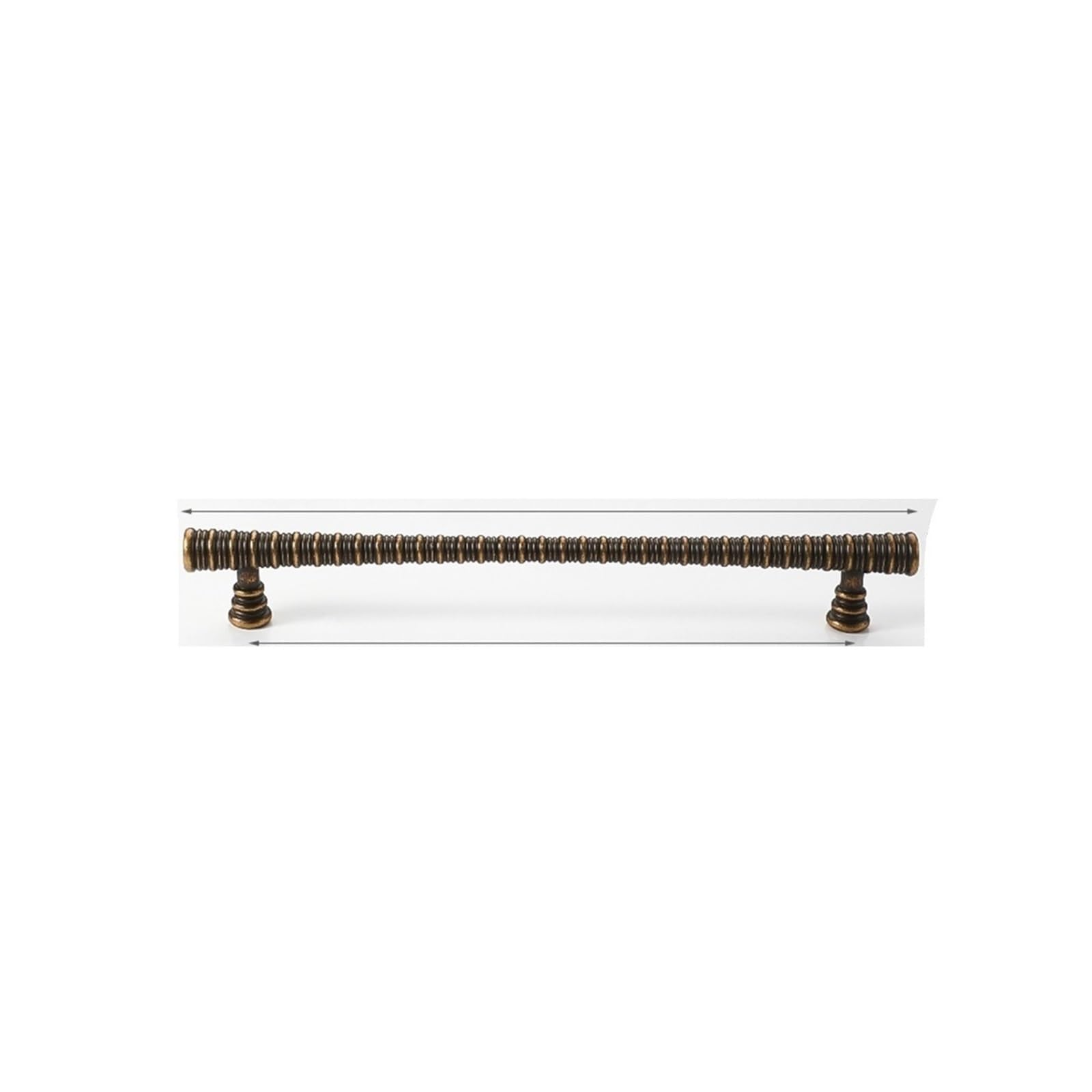Yonmledo 11201-192Mm Brass Vintage Drawer Handles 2Pcs Yellow Antique Brass Wardrobe Door Pull Vintage Furniture Handle Single-Hole Drawer Knobs Cabinet Antique Bronze Hardware Handle(11201-192Mm)