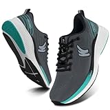 Mens Shoes Walking for Plantar Fasciitis, Men's Orthopedic Shoes with Arch Support, Arch Support Sneakers for High Rebound EVA Sole (Grey, 8)