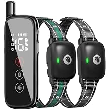 Electric Dog Training Collar with a 2600FT Remote Range, Rechargeable and Waterproof, Features 3 Training Modes and Security Lock for Dogs of All Breeds and Sizes