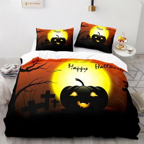 Housse de couette 220x240 citrouille pour créer une ambiance de chambre cocooning et chaleureuse