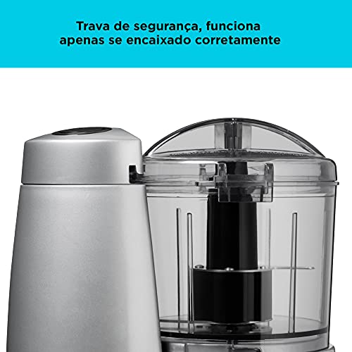 Black Decker Processador de Alimentos com 2 Velocidades na Cor Prata, Modelo HC32P, 110V