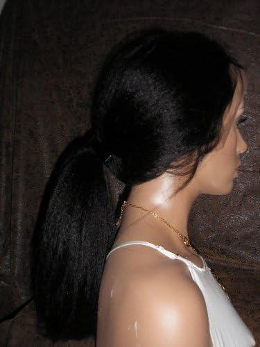 14" Kinky Straight Lace Front Wig Color 1b