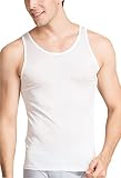 METWAY Herren Seiden-Tank-Tops, super saugfähig und atmungsaktiv, Unterhemd aus reiner Seide - Wei� - Mittel