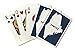 Lantern Press Maine, Home State with Red Heart, White on Navy (52 Playing Cards, Poker Size Card Deck with Jokers)