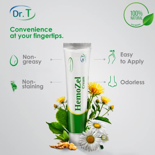 Hemozel Hemorrhoid Cream - 1.38 Oz. Natural Hemorrhoid Treatment For Pain, Bleeding, Burning, Itching, Swelling And General Discomfort. Also Alleviates Symptoms Related To Varicose Veins -40G Ointment #TOP3