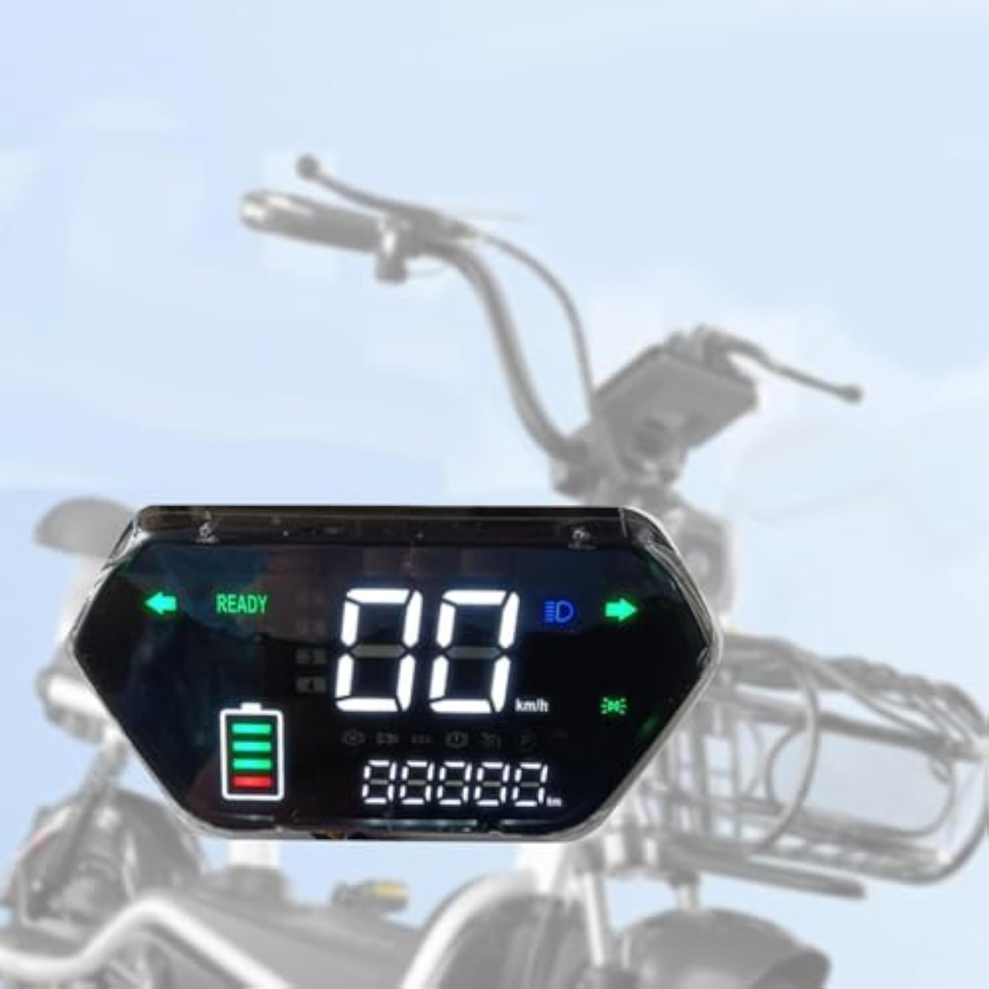 Electric Bike Speedometer Gauge Tachometer Odometer Spare Part