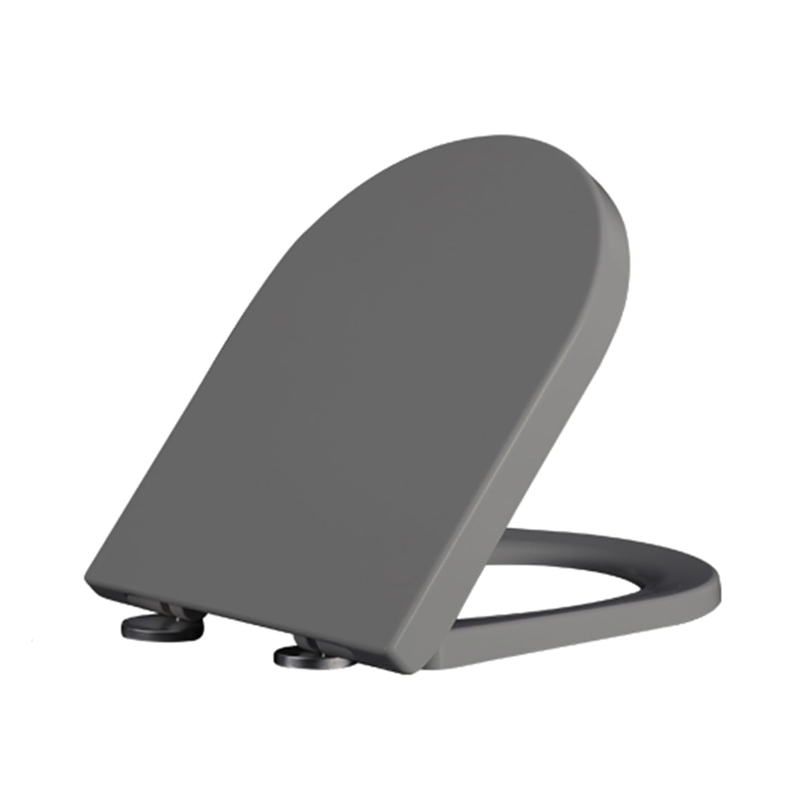 Black D-Shaped, Customizable, Lightweight, Durable, Portable, User-Friendly, Compact, Toilet, seat, Quick, Release, Fixing, Adjustable