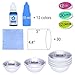 Bath Bomb Mold Kit 12 Pieces with 12 Soap Colorant, Shrink Wrap Bags - Liquid Food Grade Skin Safe Bath Bomb Dye for Making DIY Bath Bombs Supplies, Soap Coloring, Crafting Fizzles - with Instructions