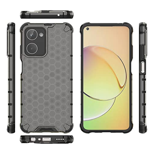 Image of Glasgow Back Case Cover Designed for [ Realme 10 4G ] (Stylish Look | Shock Proof) - Black