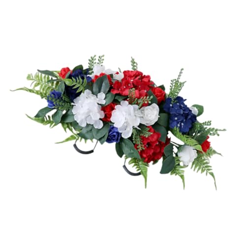 Zerodeko Simulación De Flores Decorativas De Lápida Flores De Plástico para Cementerios Decoración De Lápidas para Exteriores Conmemorativas para Tumbas