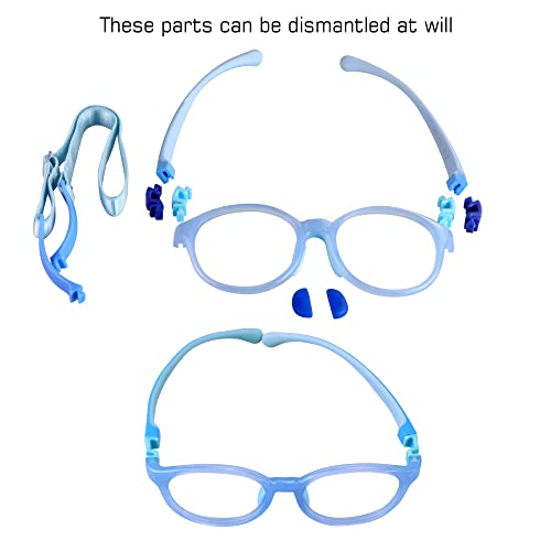 Image of VisionGlobal Blue Light Blocking Glasses for kids, Anti Eyestrain and Blurry, Computer Glasses, Anti Glare