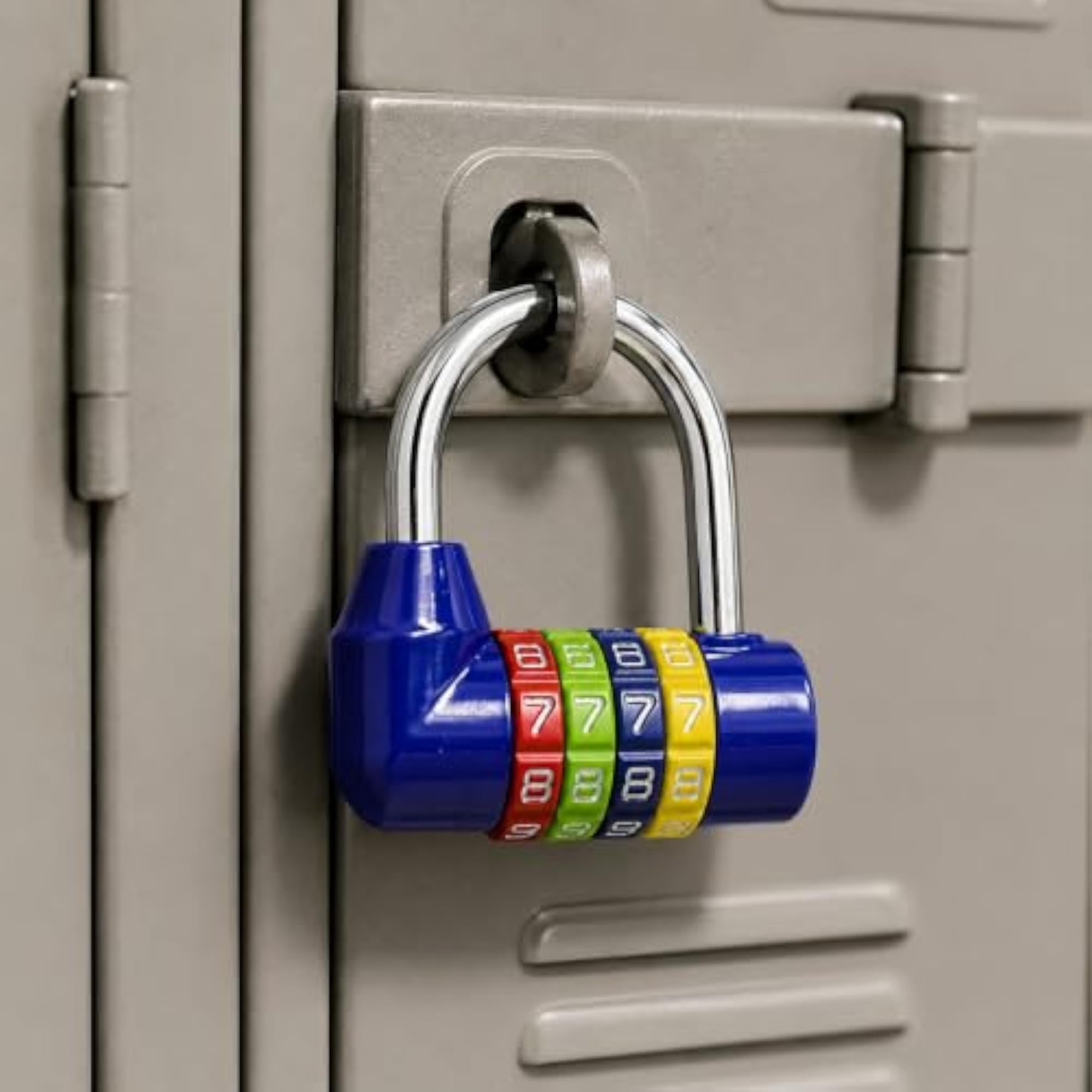 Waterproof 4-Digit Combination Padlock, Keyless Number Lock