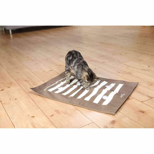 TRIXIE Spieldecke \Cat Activity Pföteldecke, 70 × 50 cm, braun/creme\ für Katzen - 46005