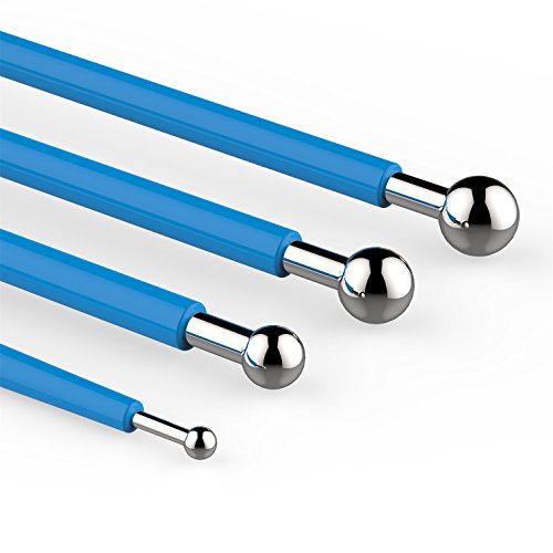 Diy Cake Tools, Amytalk 4Pcs Metal Ball Baking Fondant Cake Tools Stainless Steel 8 Head Pen For Sugar Flower #TOP4