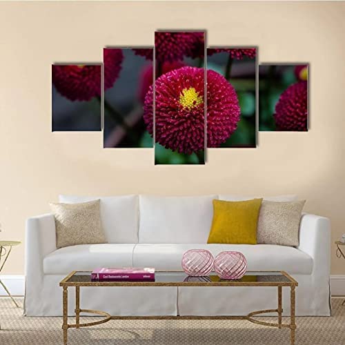 Impression sur toile Les Fleurs Rouges S'Épanouissent - Décoration murale salon moderne 150x80