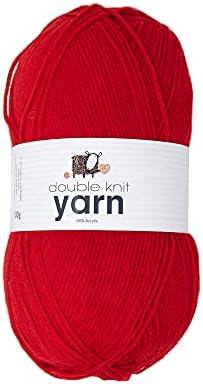 Korbond Double Yarn -Baby Pink Extra Soft 5 x 100g Ball of Acrylic Wool Knitting or Crochet Hypoallergenic (500g/1450mTotal) 180082_5