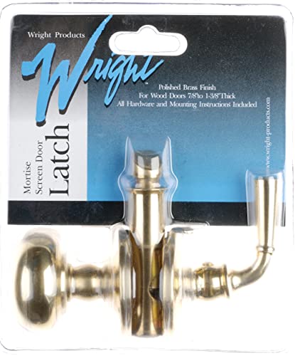 Wright Products V2200Br, Screen Door Mortise, Brass, Golden #TOP1