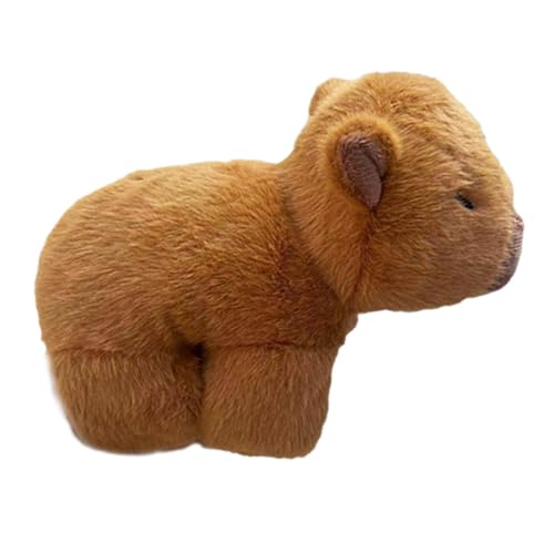 Bracelet à claque en peluche, mains à applaudir, cochon d'eau brun poilu, jouet de cochon d'eau, anneau de clap, animal poilu de cochon d'eau mignon, cadeaux applicables pour les filles, les garçons e