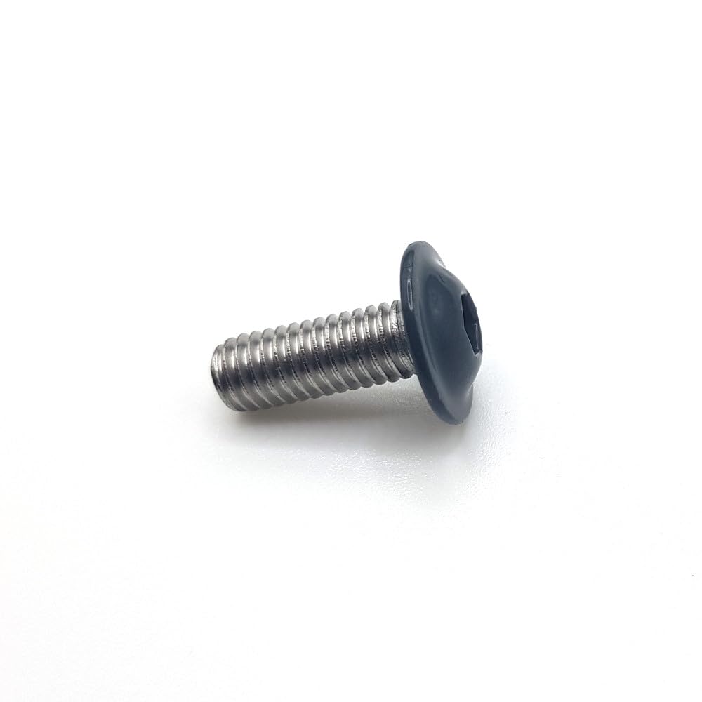 Tornillo para metal M6 M6x16 mm RAL 7016 gris antracita cabeza abovedada hexagonal con base de acero inoxidable A2 por 50