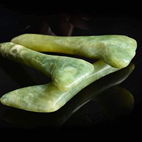 Leosense Jade Manual Acupressure Gua Sha Scraping Massage Pen-Trigger Point Massage Tool-Reflexology Pressure Point Massager Tool For Full Body Relaxing Deep Tissue, Natural Facial Massage Beauty Bar #TOP4