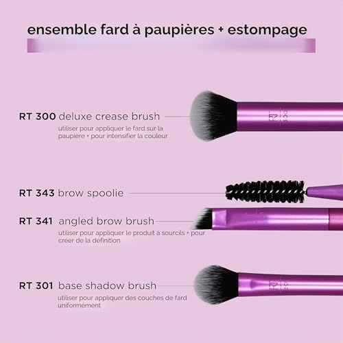 Real Techniques Brocha Para Sombras Ojos Y Mezcla - vue 4