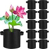 12 Pack Lily Plant Pots for Pond Aquatic Pond Planter with Handles Water Garden Reusable Fabric Plan