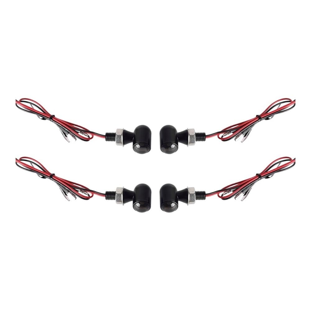 Intermitentes para Moto, para H&Arley Softail Dyna Sportster para 8mm Aluminio Mini LED Luz señal Giro para Motocicleta luz Intermitente lámpara de señales Intermitentes