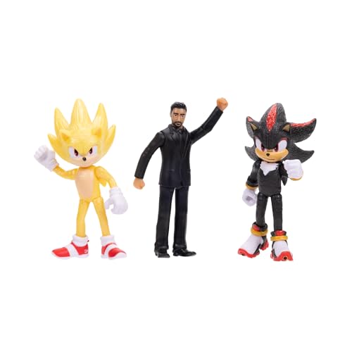 Sonic 3 figurki akcji filmowej, wielopak 6,3 cm, figurka od Wave 2