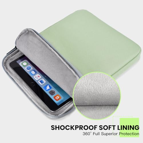 Image of Tablet Sleeve for 11 inch Samsung Galaxy Tab A9+ Plus /S9 FE 10.9, Fire HD 10 inch, iPad Air 11 M3 M4 / Pro 11 M5 M4 / 10th, Protective Case Bag Pouch, Green
