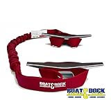Boat Lines & Dock Ties, Dock Lines and Bungee Mooring Snubbers, Double 9-Inch Loop Ends, Made in USA