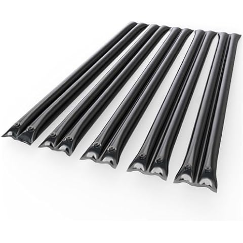 Abimars 0.7mm Thicker Water Tubes for Pool Cover, 5 Pack 10 FT Pool Cover Weights Inground, Black Pool Cover Water Bags for Winterizing, 3-Layer Composite Material, Heavy-Duty Cover