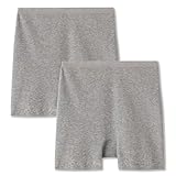 [グンゼ] レギュラーショーツ いいここち ひびきにくい綿85% 深め 一分丈 HZ5162 レディース グレーモク(2枚組)