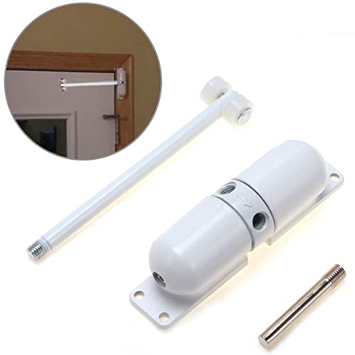image for Biendo Spring Door Closer White Automatic Sensor Door Automatically Cl