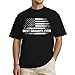 Best Grandpa Ever Patriotic American Flag T-Shirt, Black, XL