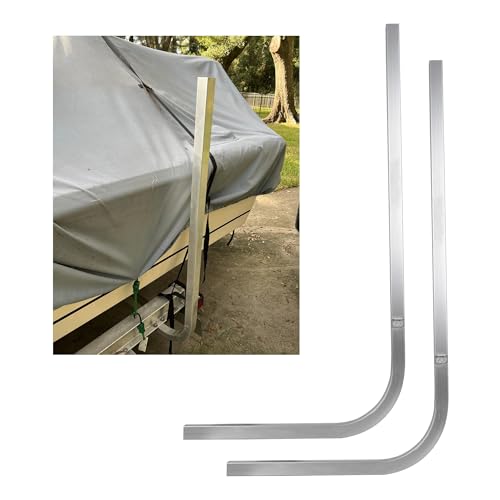 HECASA 2PCS Aluminum Boat Trailer Guide On Poles 1-1/2" Square | 1/8" Thick in Pair
