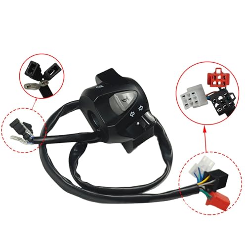 Interrupteur moto Click150 avec bouton feux de croisement pour guidon