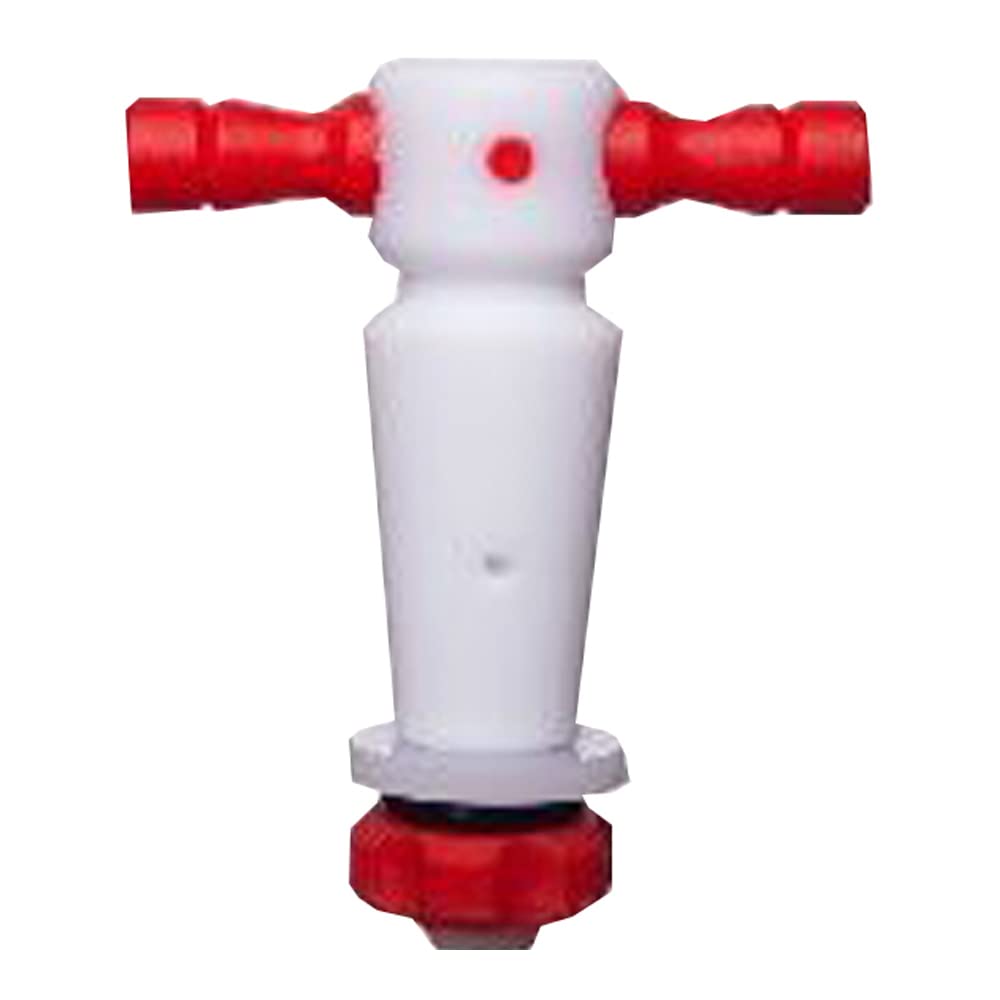 S211944 Synthware Stopcock, Double Oblique, PTFE, Bore 2mm, Plug Size 12.9/44