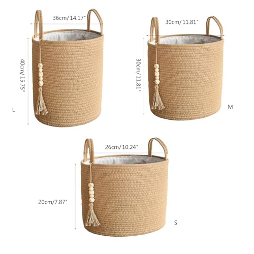 Panier à linge en corde de coton authentique tissé à la main - 8
