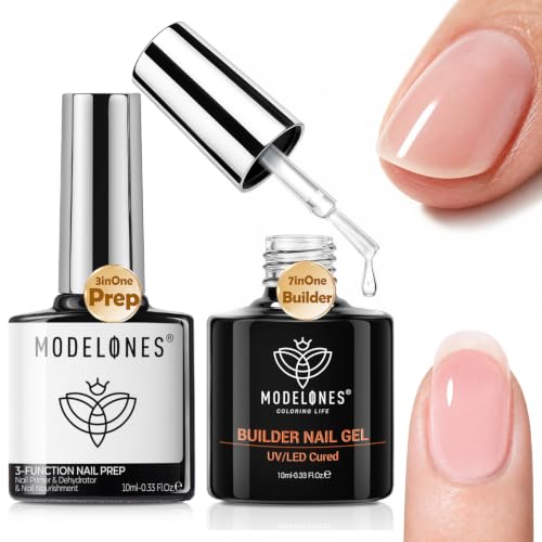 Image of modelones Nail Dehydrator and Primer & Builder Nail Gel Builder Prep System