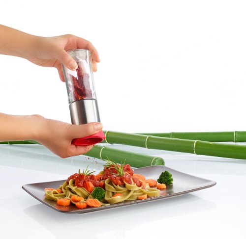 Foto von Rosenstein & Söhne Chillimühle: Gewürz- und Chilimühle mit Edelstahl-Mahlwerk (Peperonimühle, Küchen Helfer, Zerkleinerer)