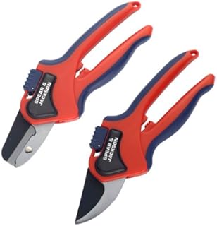 Spear & Jackson 6070TP Razorsharp Advantage Medium Anvil & Bypass Secateur Twin Pack
