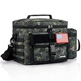 JOYHILL Tactical Lunch Box for Men, Insulated Lunch Bag with Detachable Bottle Pouch Holder, Medium